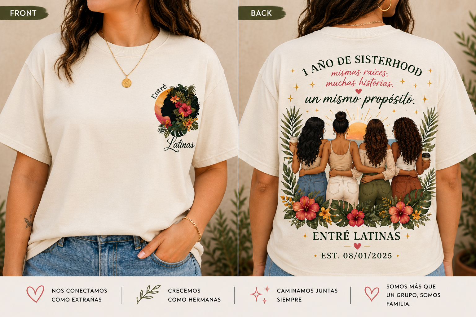 Entré Latinas Anniversary Collection | 2025–2026 Tee • Limited Edition •