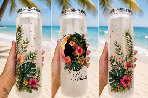 Isla Bloom 20 oz Glass Tumbler 🌺